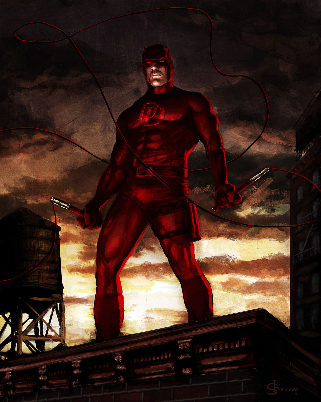 Daredevil Project Rooftop Daredevil Rooftop by Aphelion-Art on DeviantArt
