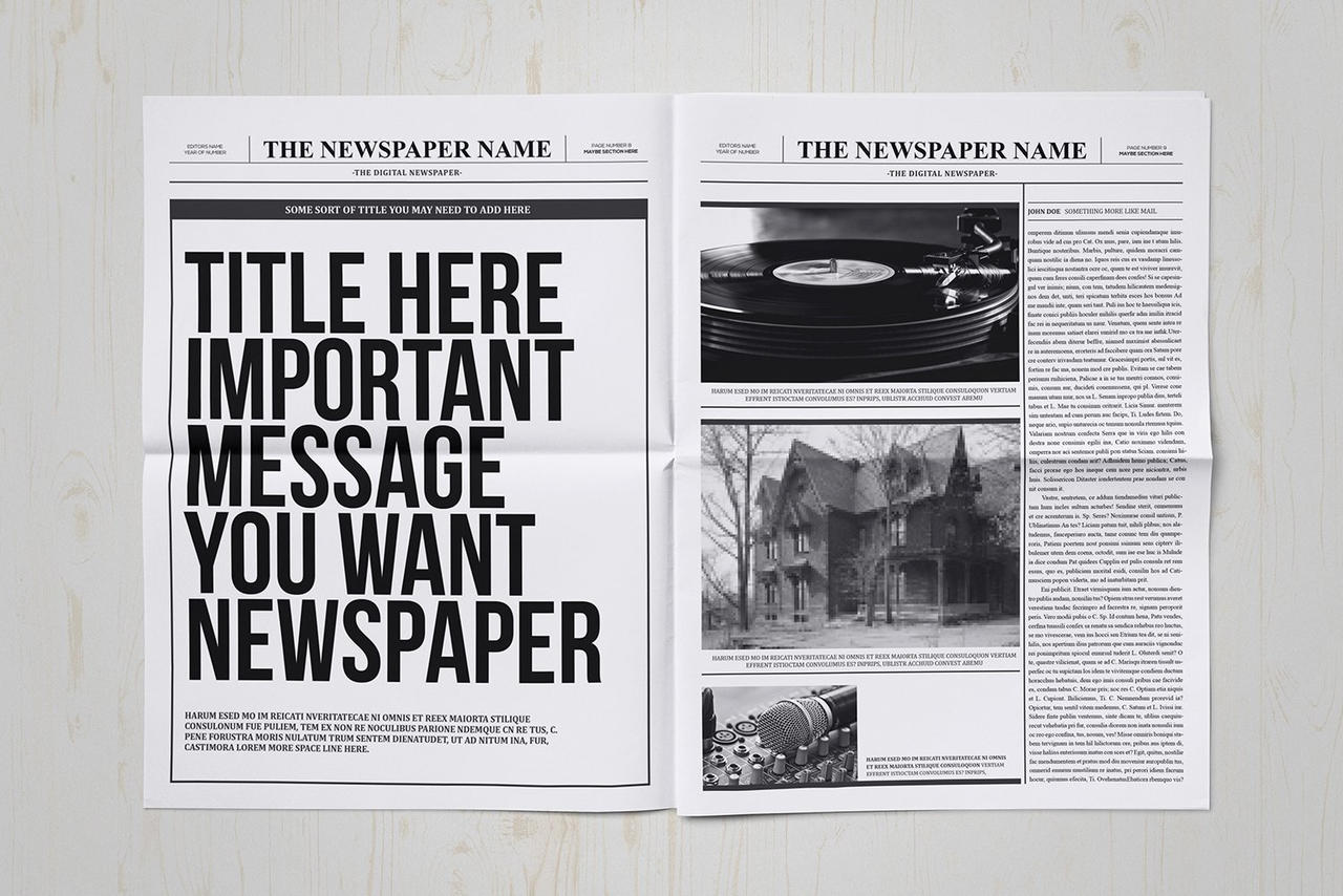 Classy Newspaper Indesign Template by napisatebeti on DeviantArt
