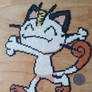 Happy Meowth(mini hama)