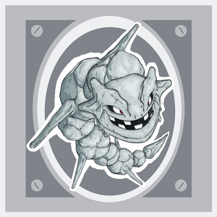 Steelix Metal Plate