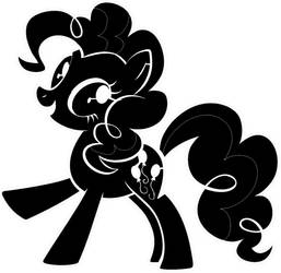 Pinkie Pie Stencil