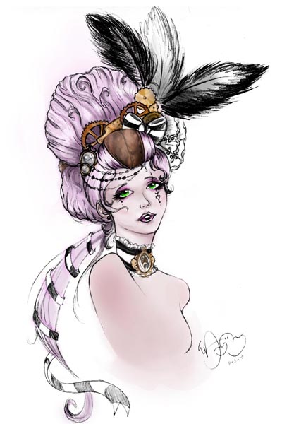 SteamPunk Lady digital