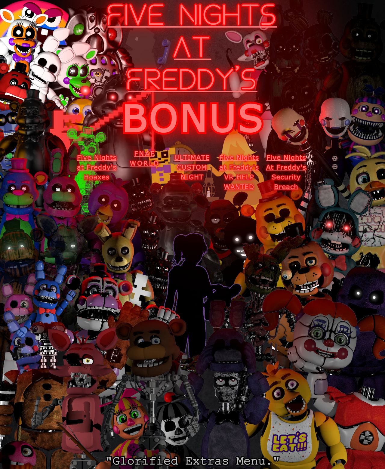 ALL ANIMATRONICS IN VR - Five Nights at Freddy's VR: Help Wanted (EXTRAS) 