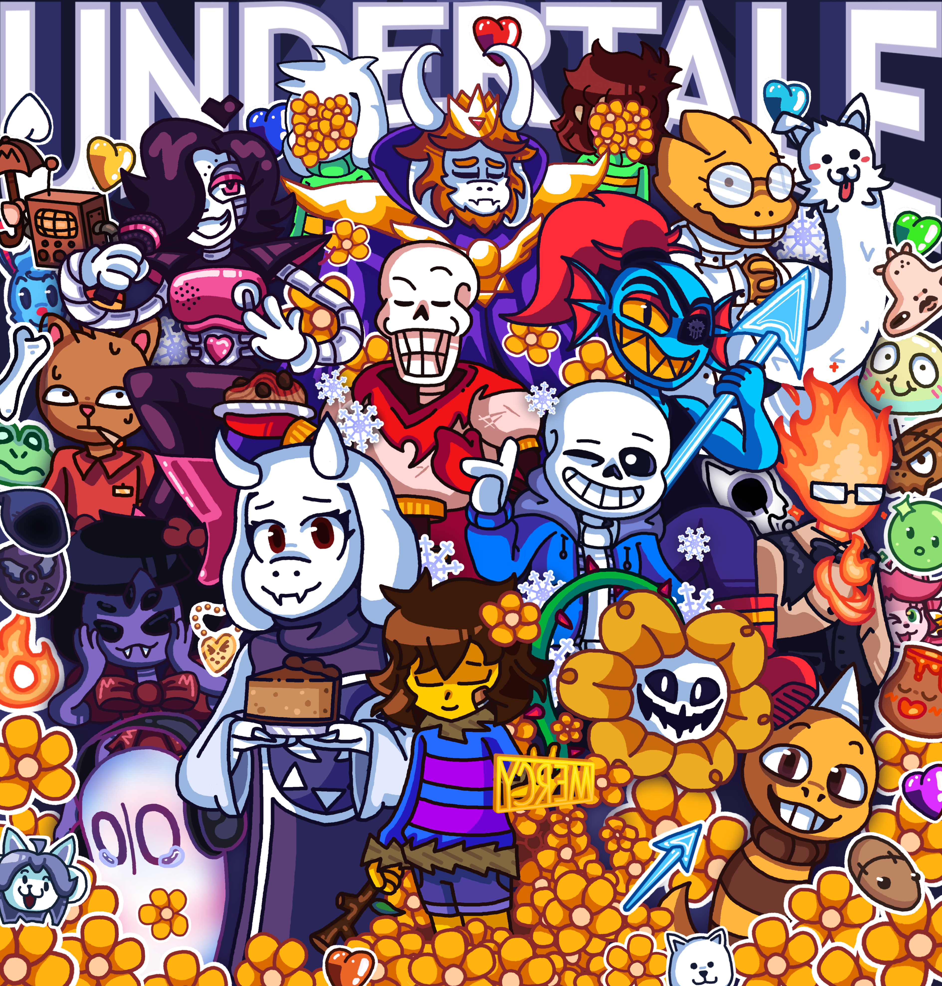 Undertale Slideshow Undertale 10th Anniversary Poster by SirBlueStudios on DeviantArt