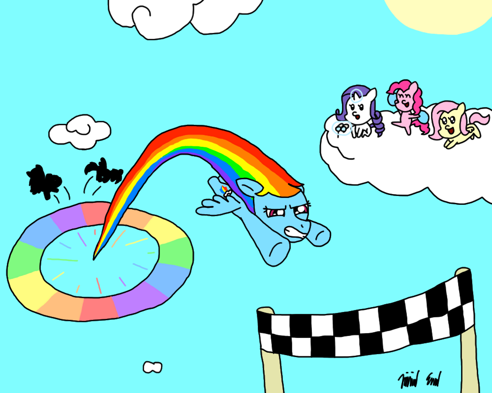 Day 29: Rainbow Dash at the End of the Race