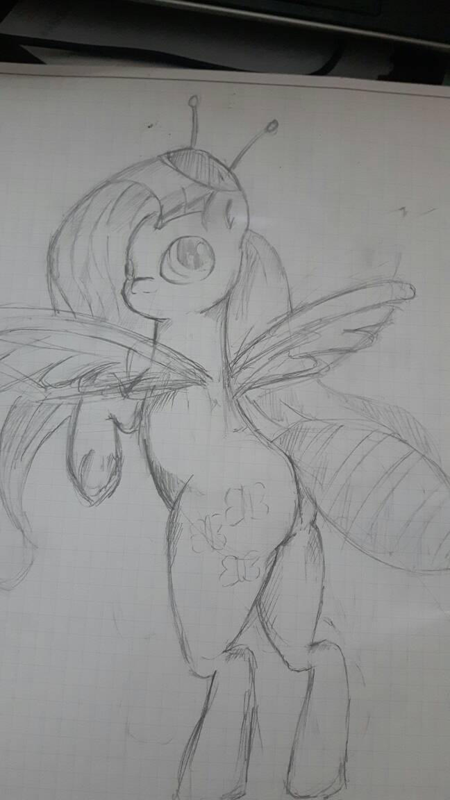 Flutter Bee Deviantart flutterbee sketch by NooB88EXO on DeviantArt