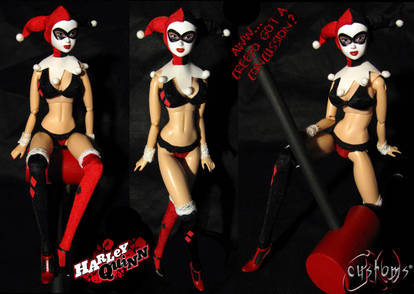 Harley Quinn Custom Doll Creepo Got a Concussion