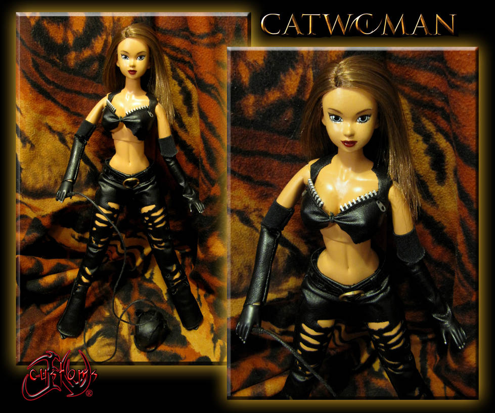 Catwoman Movie Patience Phillips Custom Doll by jvcustoms 