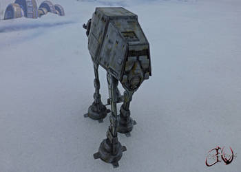 F-Toys AT-AT Custom on Hoth JVCustoms