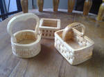 Wooden baskets by Kashiiii