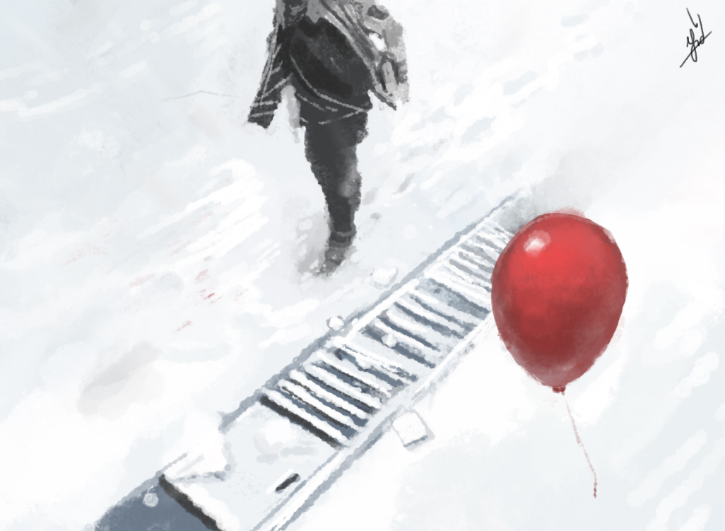 The Snow and a balloon