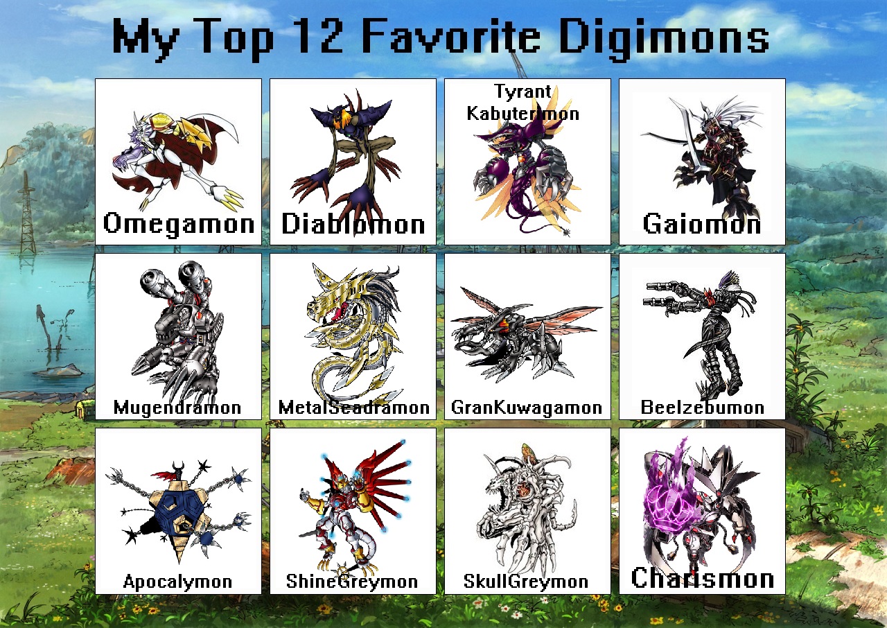 My Top 12 Favorite Digimons by Tahu-Kal on DeviantArt