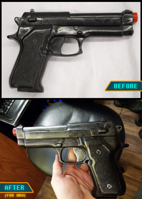 StarCraft Ghost Costume - Handgun Progress