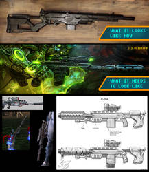 StarCraft Ghost Costume - Rifle Progress