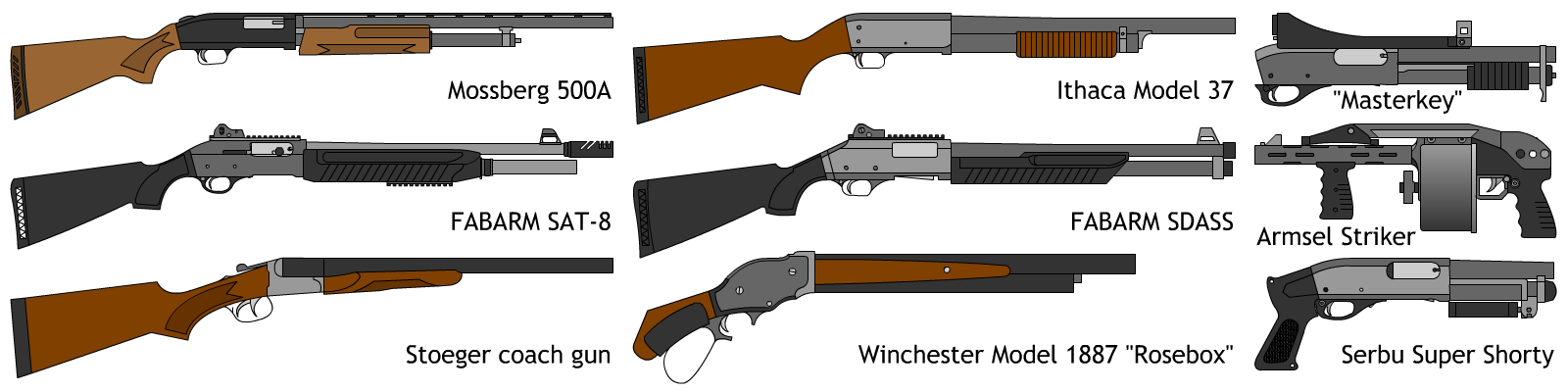 Some Shotguns By DeeVeeCee On DeviantArt some-shotguns-by-deeveecee-on-deviantart