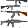 Some assault rifles