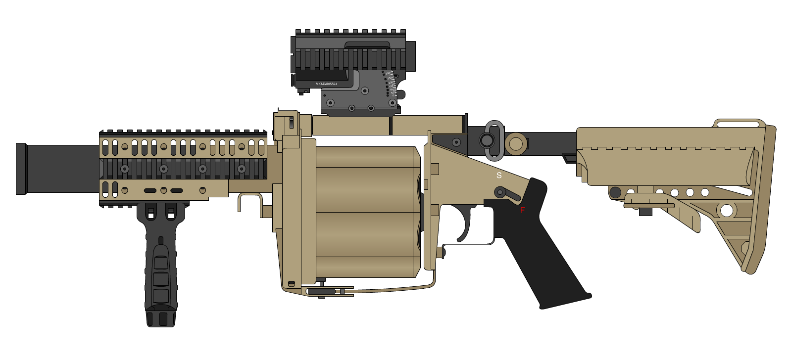Milkor M32 MSGL by DeeVeeCee on DeviantArt