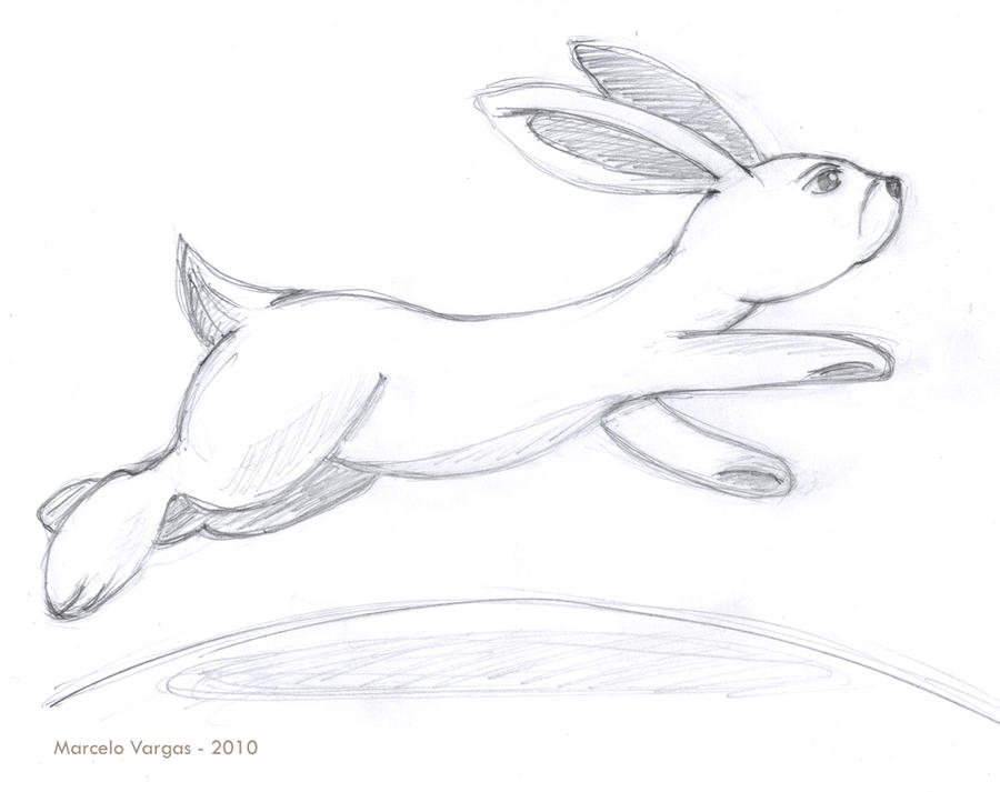 Lucky Rabbit Drawing the lucky rabbit by marcelov on DeviantArt
