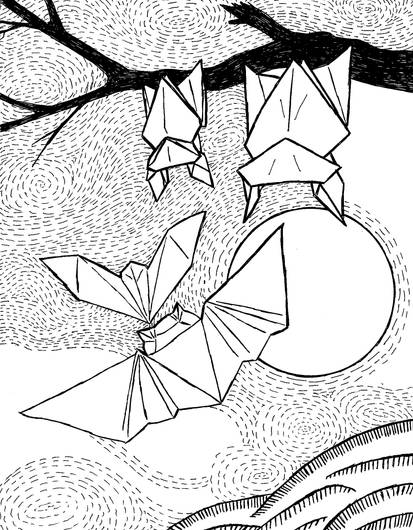 Drawtober Day 6 - Origami