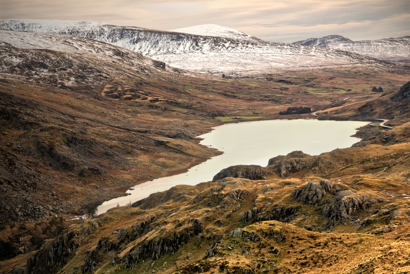 Llyn Ogwen from above