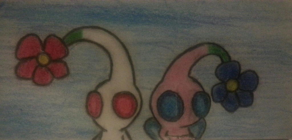 White and Winged Pikmin Duo Doodle