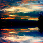 the sunset reflection . .. by light-from-Emirates