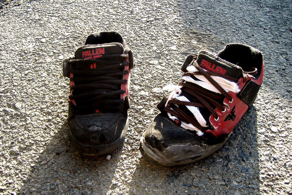 Skate Shoes Destroyed