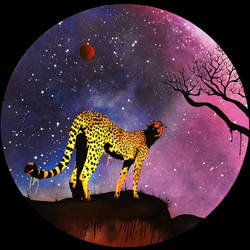 Cheetah at Night by cultureplasticart