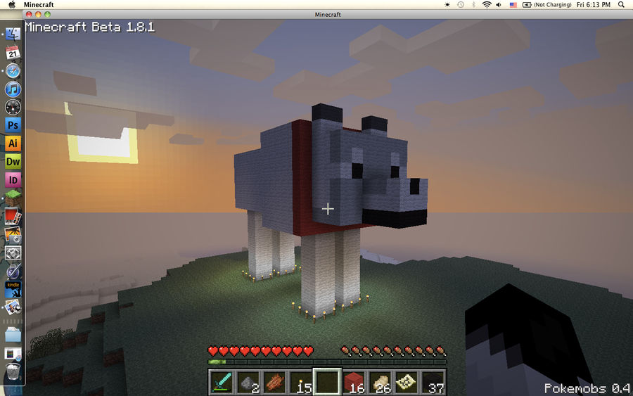 Minecraft Wolf by XWhitewolf24X on DeviantArt