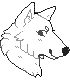 Pixel Wolf Head F2U