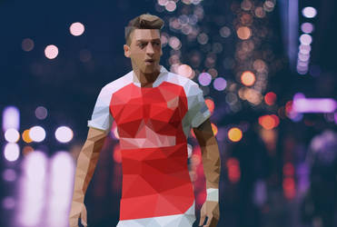 Mesut Ozil Polygon Art