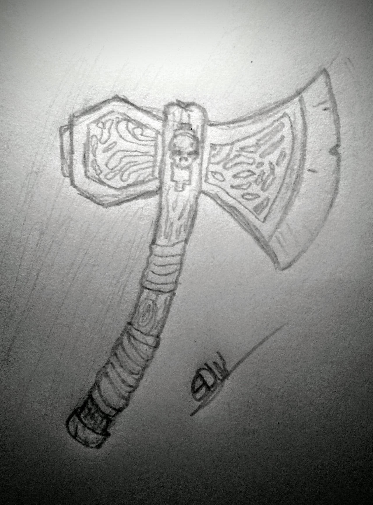 The war axe by ZOMBIEGAMERYT12 on DeviantArt