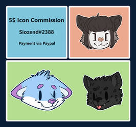 5$ Icon commission sheet (updated)