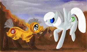 Wall-E and Eve Ponified