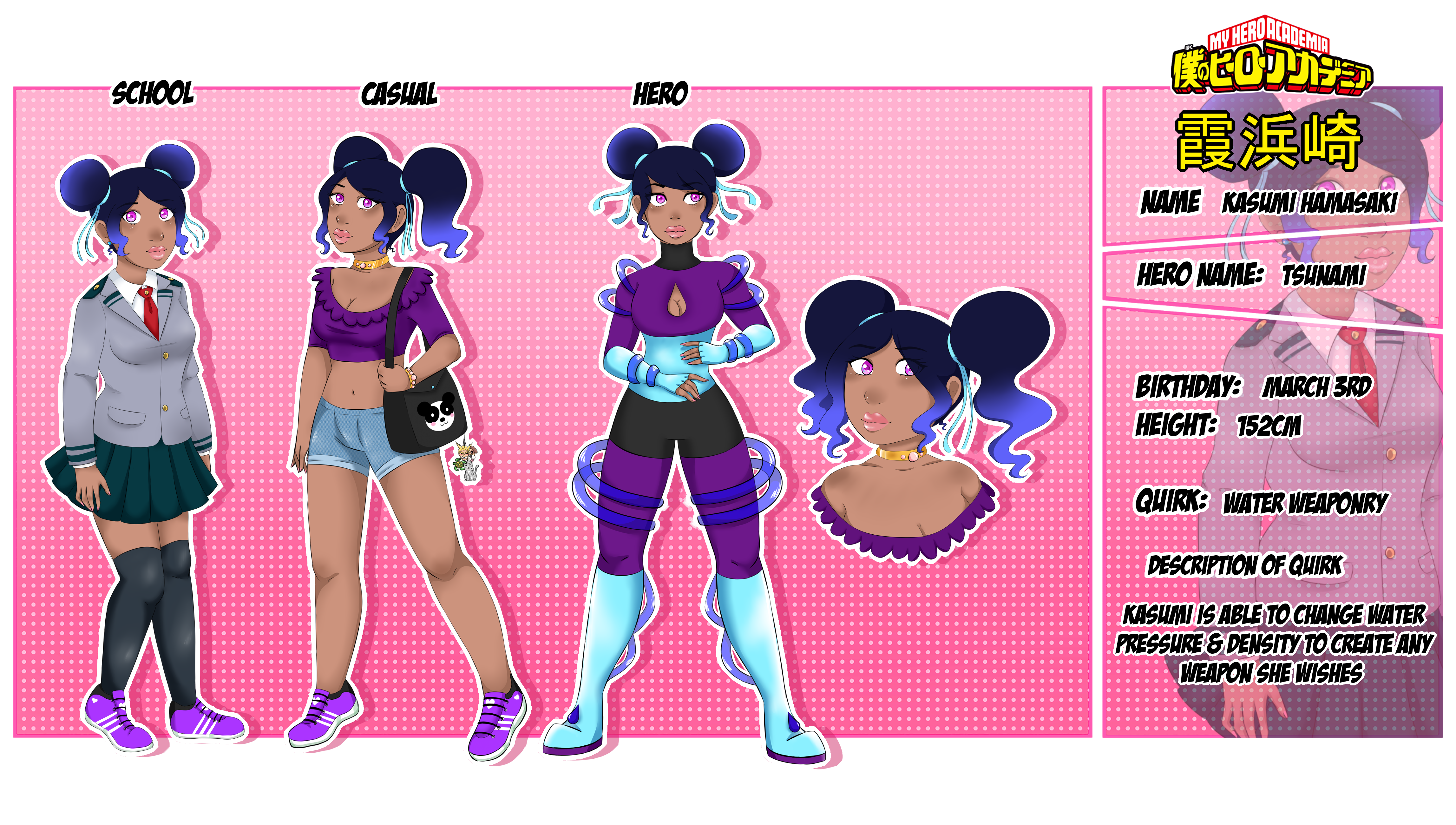 pic Mha Oc Female Water Quirk bnhaoc kasumi hamasaki by iieshika on