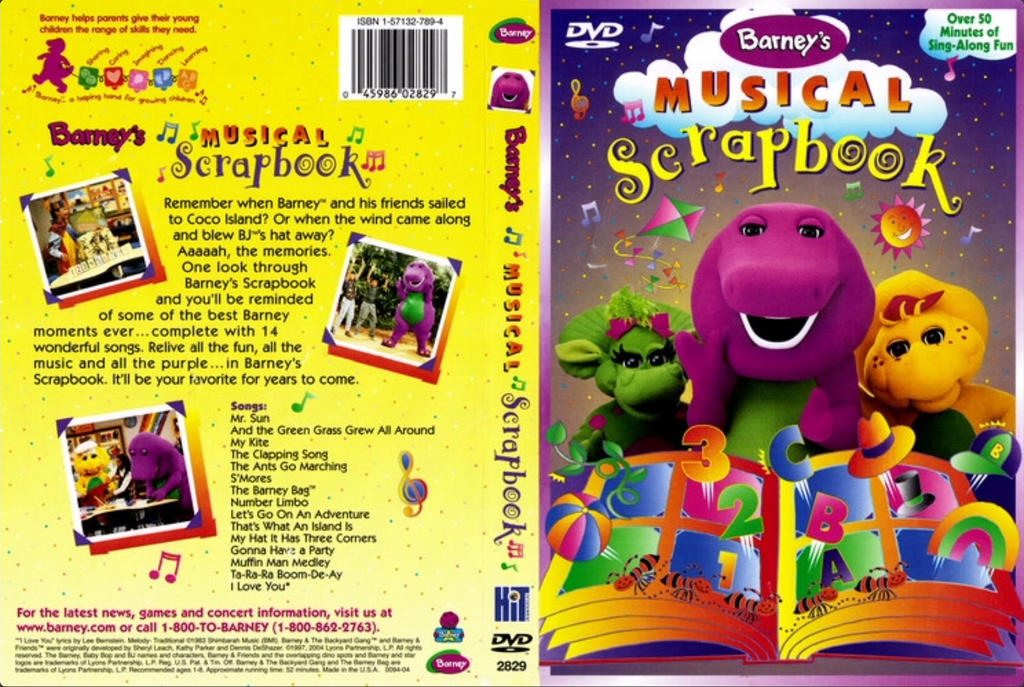 Barney's Musical Scrapbook DVD cover by BisLoveBisLife on DeviantArt