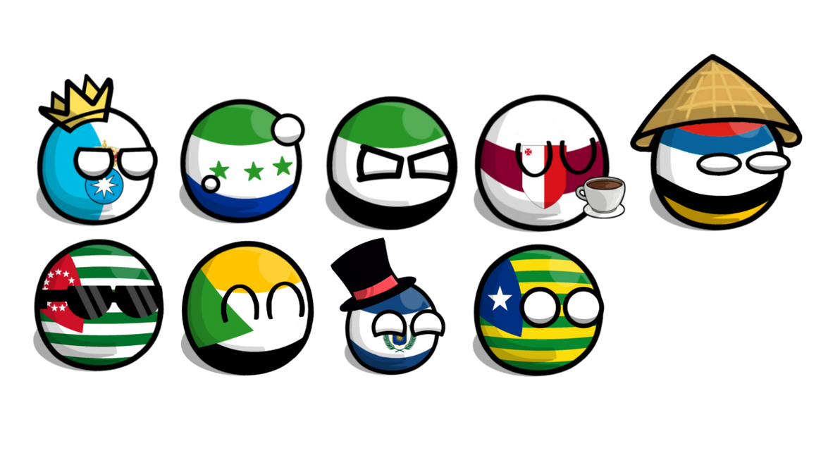 My countryballs in Mr. Countryballs style by Randomuser2040 on DeviantArt