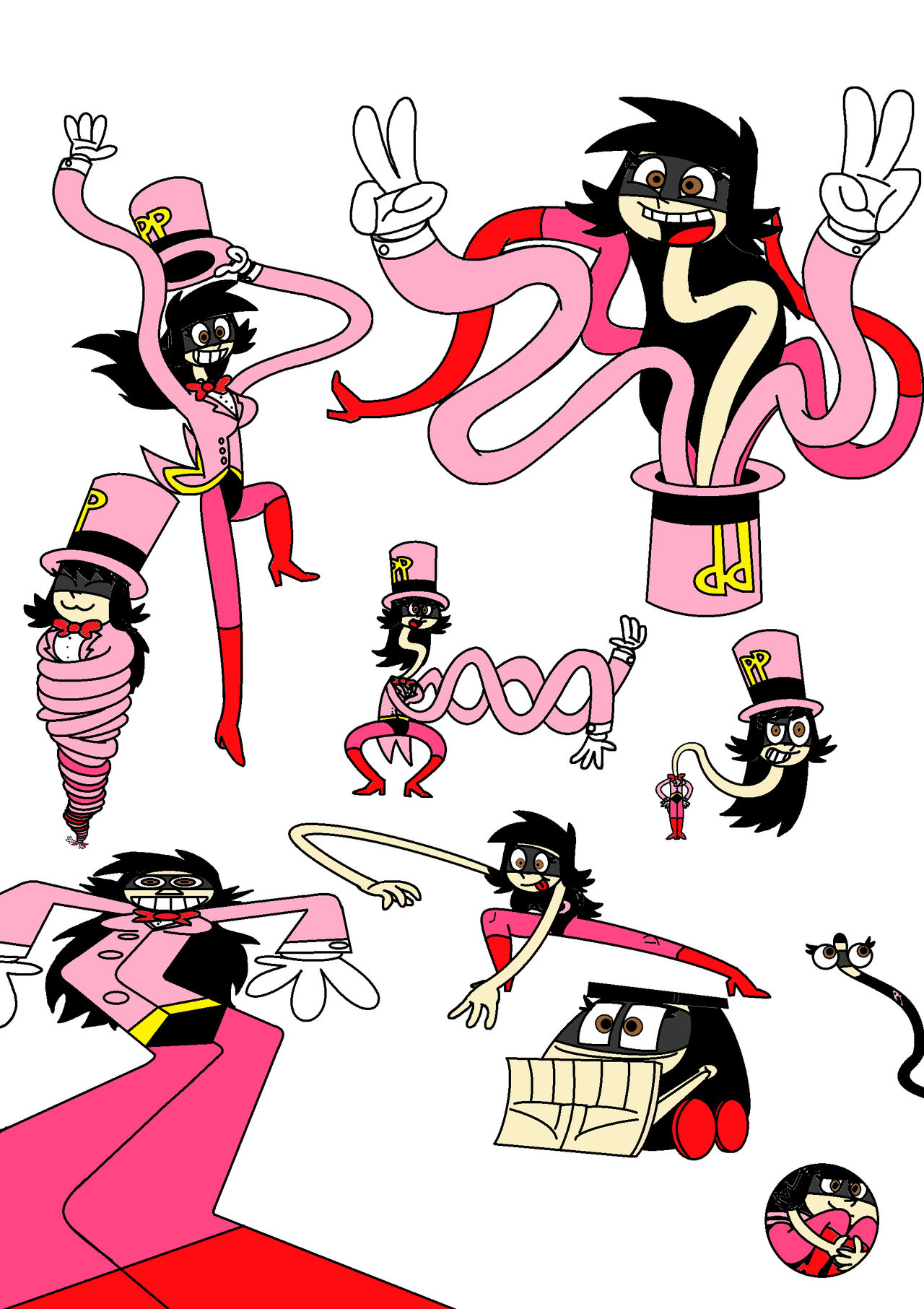 Pink Putty shape sheet by Bermattra on DeviantArt
