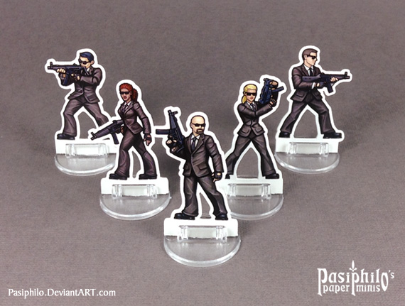 Secret Service Agents 28mm RPG Miniatures