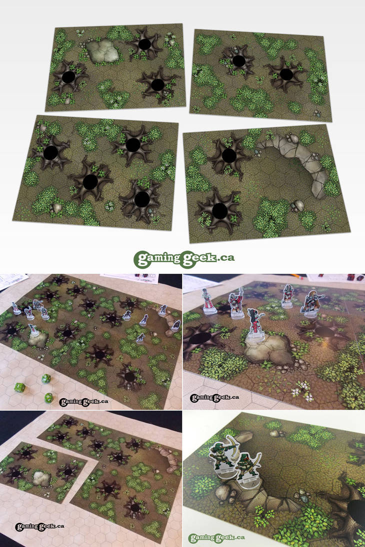 Rpg Grig Forest RPG Hex Grid Terrain Tiles, Set 2 by JoeNittoly on DeviantArt