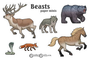 Beasts Paper Minis