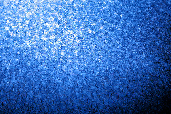 Abstract Blue Bubbles