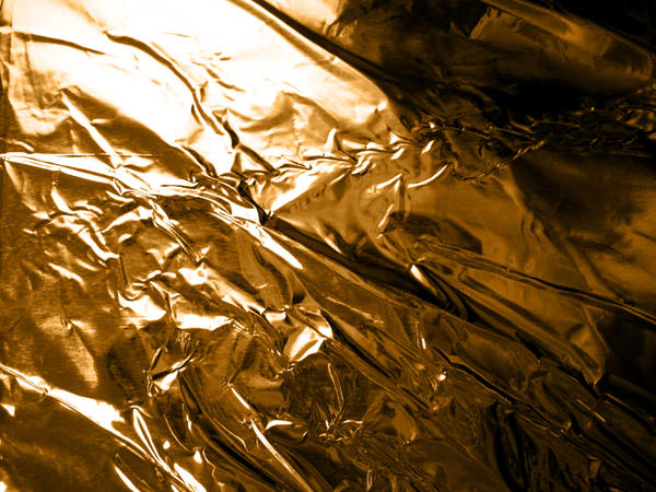 Crumpled Gold Foil