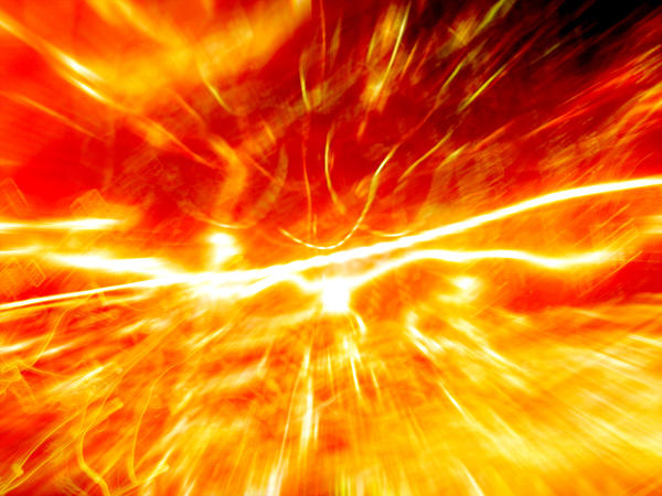 Orange Light Burst