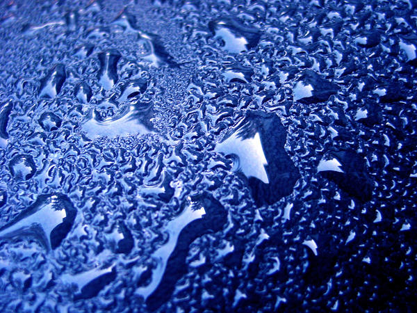 Blue Rain Abstract
