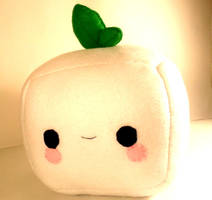 Adorable giant tofu plushie! *KAWAII ALERT*