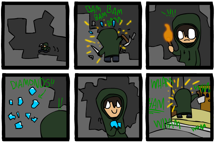 Minecraft Comic 1 By Hraugur On Deviantart