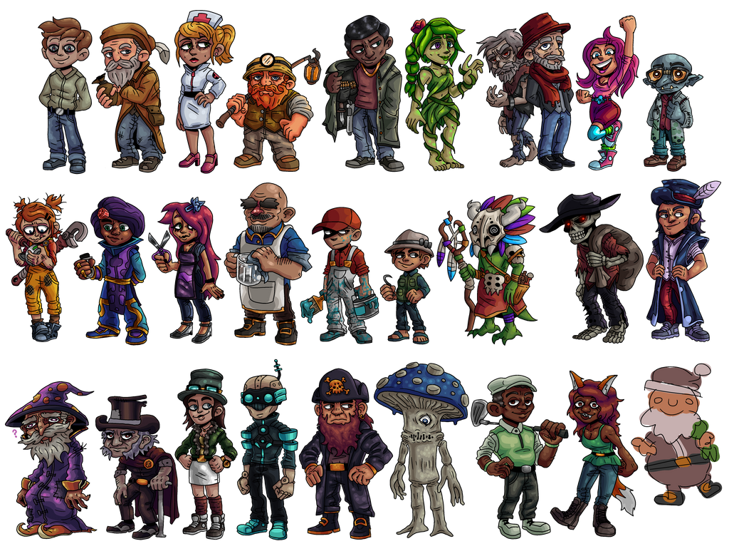 Terraria Full NPC Lineup 2020 by Hraugur on DeviantArt