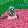 Beatrix Labeau stuck in a pink slime bog (request)