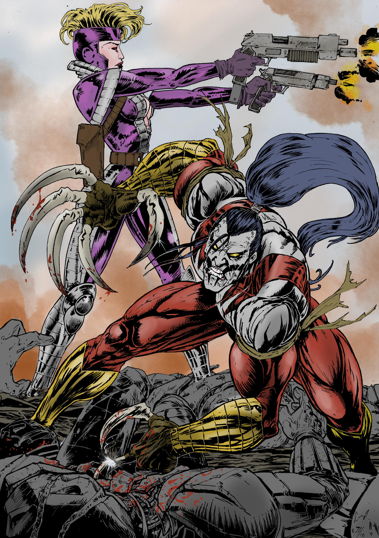Ripclaw Cyberforce! Ripclaw + ballistic character studies by jhagst on DeviantArt